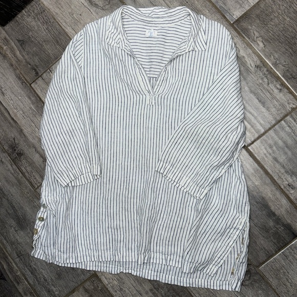 Sigrid Olsen size 100% linen women’s top size 1x - Picture 7 of 7